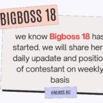 Bigboss 18 week1